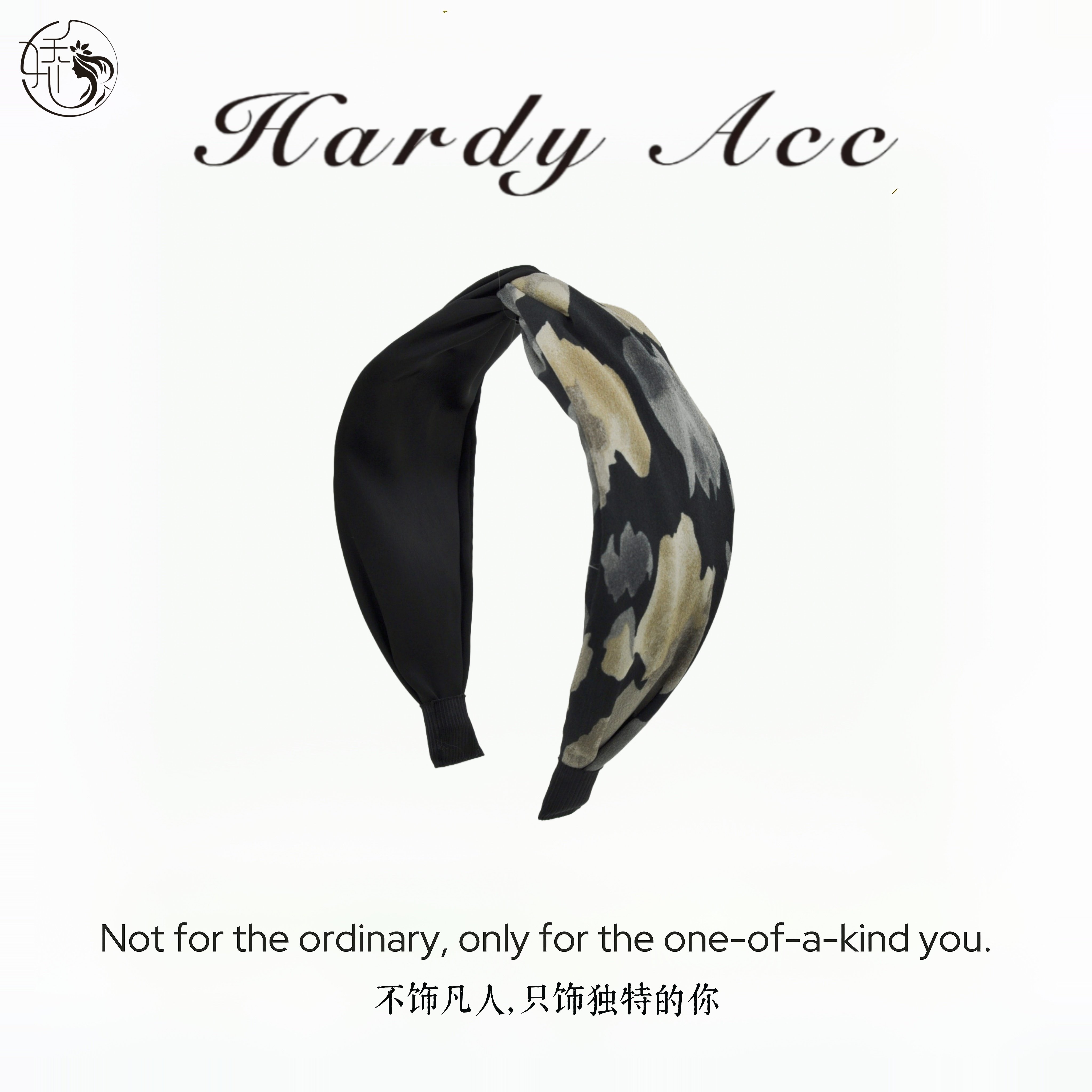 韩版宽边豹纹发箍女高级感发带高颅顶头箍发饰宽版AB面迷彩