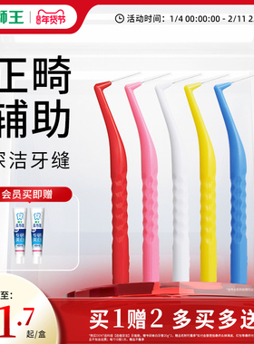 【口腔大会推荐】狮王DENT齿科级【齿缝深洁】牙缝刷正畸齿间刷