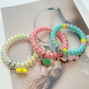 可可 美国teleties&塔卡沙联名正版电话线发圈TT圈发绳饰品头绳