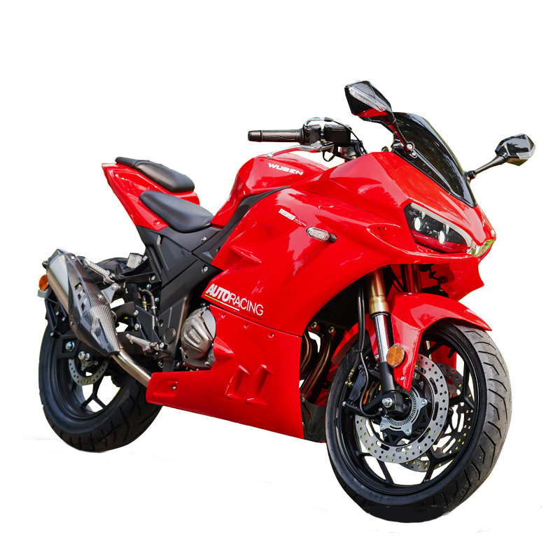 新款【可上牌】成人摩托车跑车个性街车400cc趴赛都市通勤重机车