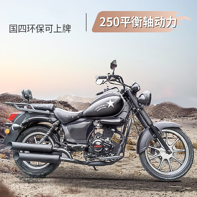 【可上牌】复古太子摩托车250CC国四摩托整车太子车叛逆者燃油