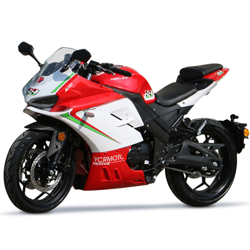 新款【可上牌】摩托车跑车街车400cc趴赛成人都市通勤个性重机车