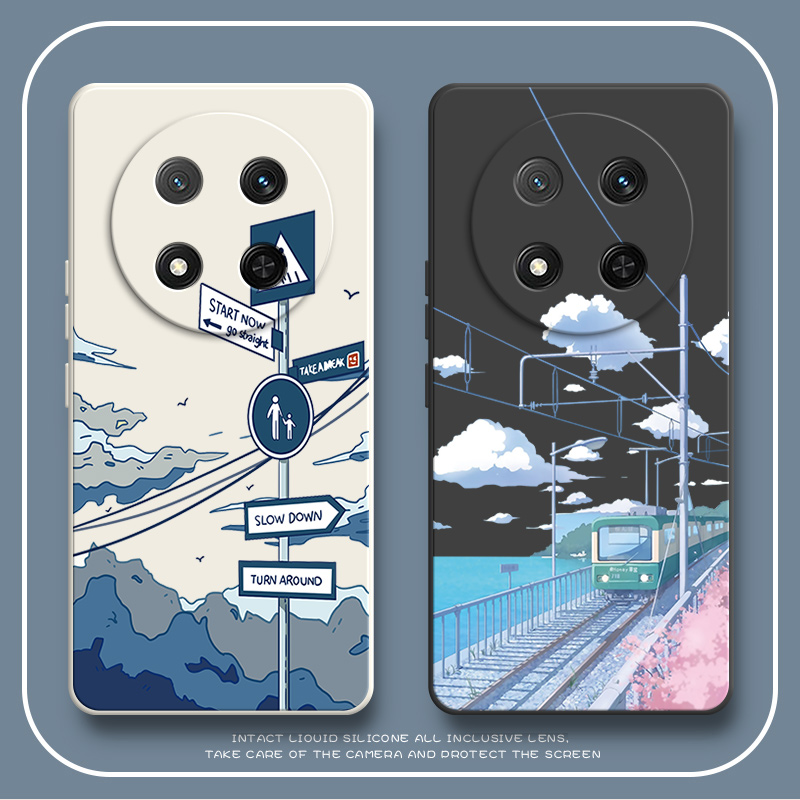 防摔简约软胶荣耀x9c手机壳