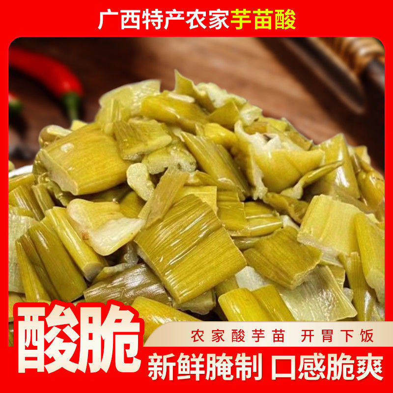 酸芋苗新鲜芋苗干梗腌制蔬菜广西农家自制芋苗酸辣芋杆下饭菜泡菜