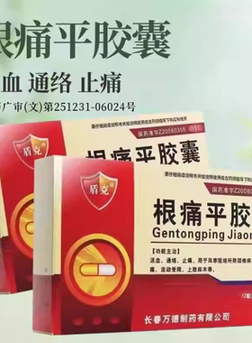 盾克 根痛平胶囊 0.3g*24粒/盒 活血 通络 止痛 LY