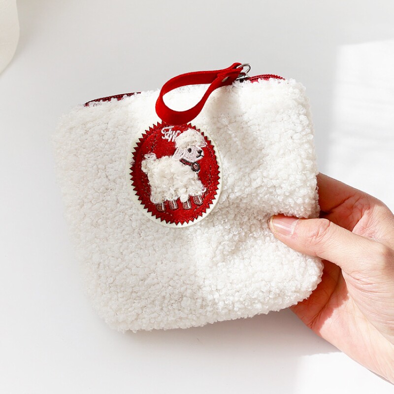 可爱小绵羊姨妈巾收纳包女高颜值便携卫生巾包少女大容量月事包