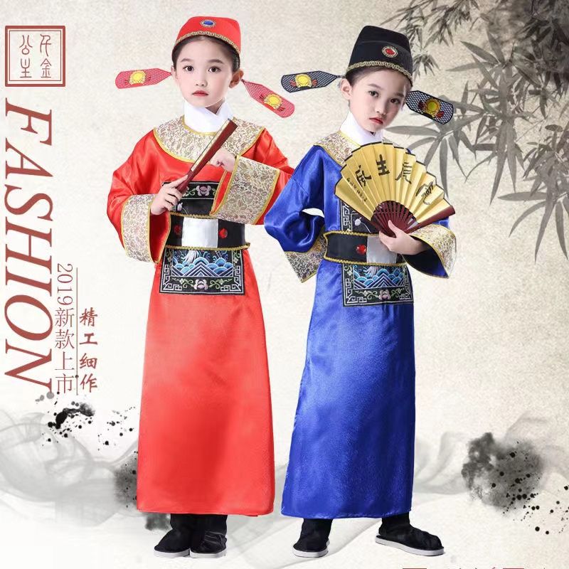 网红款元幼儿状元童官服