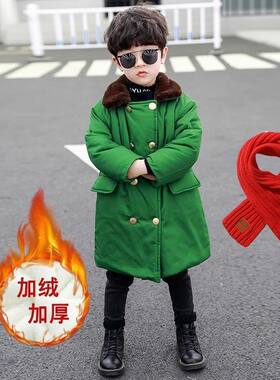 网红款军绿色儿军大男女