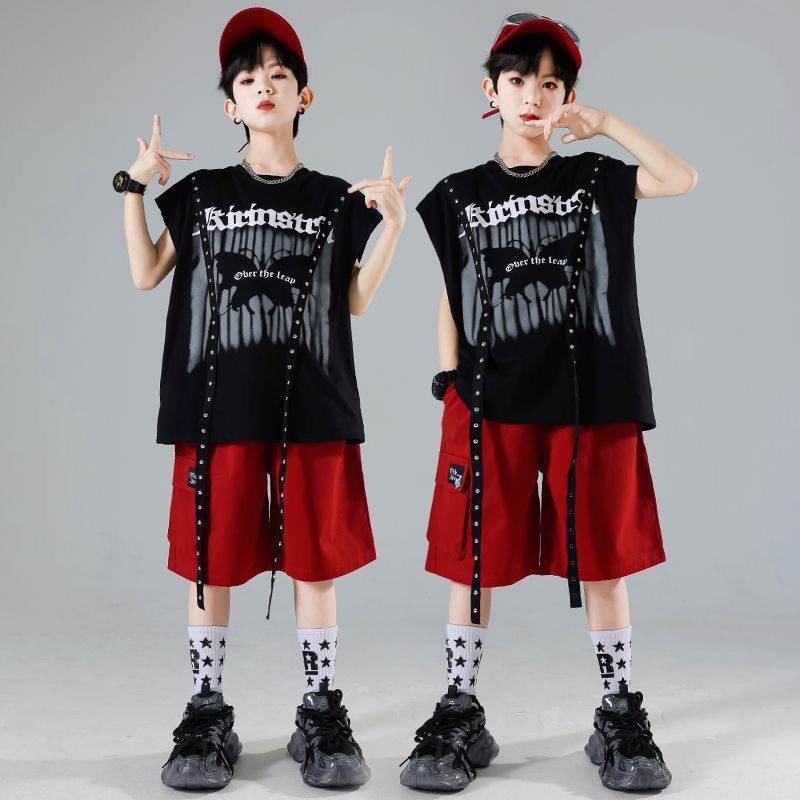 网红款舞装街童潮服套装