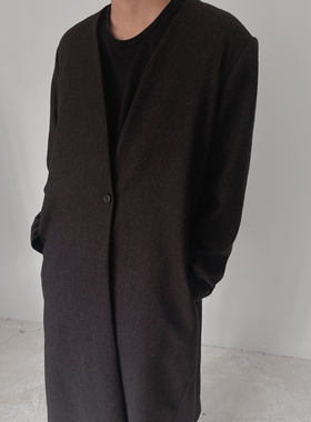 ACYCLIC_无环 斑驳红锈羊毛大衣