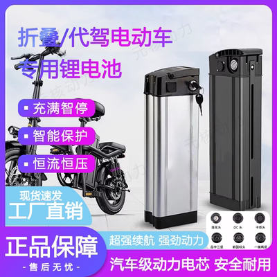 新日美宜佳代驾折叠电动车锂电池48v10Ah银鱼款海霸款便携式