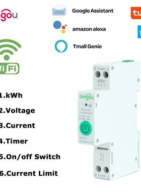 TONGOU 【外贸】亚马逊 速卖通WIFI 断路器 计量 SR163JWT 1P
