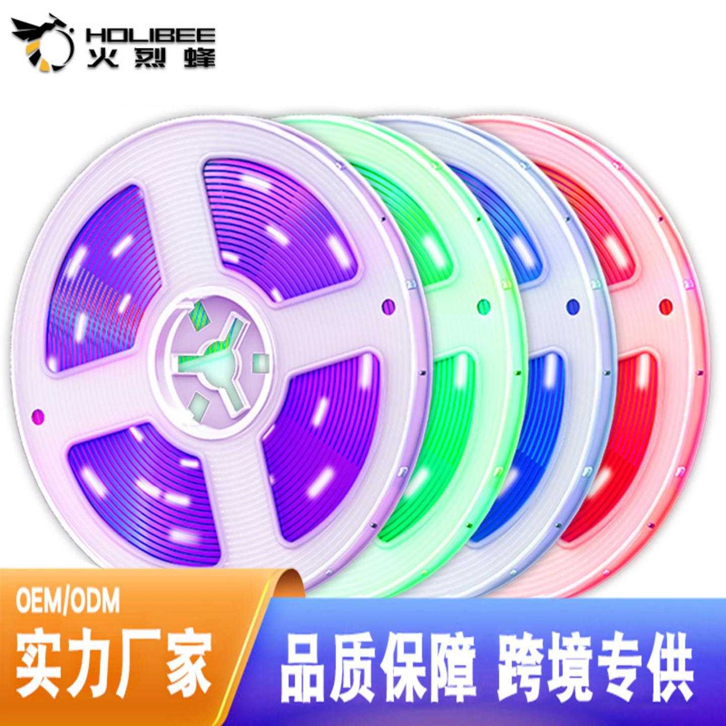 12V低压SMD5050LED灯带 超高亮60灯珠展柜装饰LED软灯条