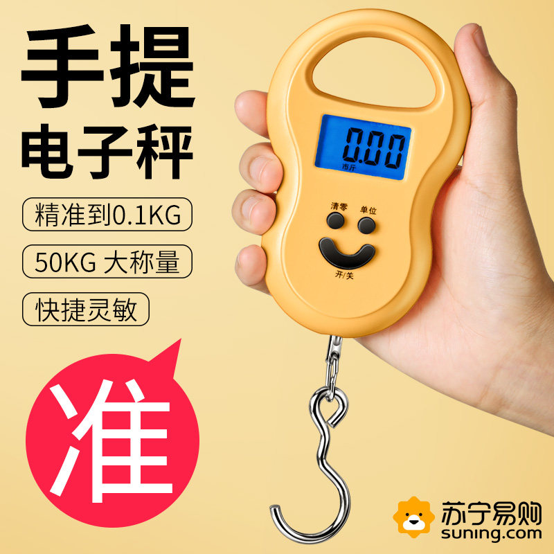 手提秤弹簧秤高精度便捷式家用随身带小勾称小型手提式电子称1789