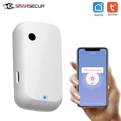 智能家居wifi光照度传感器家庭联动智能zigbee亮度光照探测器