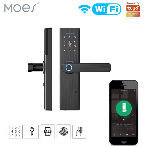 wifi智能家居指纹锁zigbee家庭安防民宿防盗智能门锁
