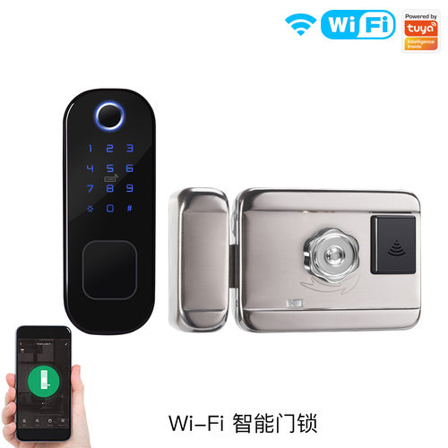 wifi智能门锁智能家居防盗指纹锁家庭安全密码锁app遥控门锁
