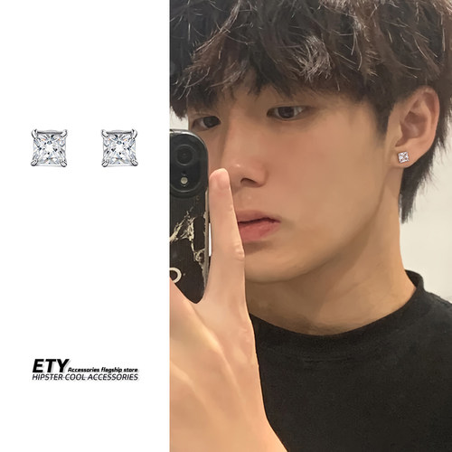 无耳洞耳环男士学生党美式