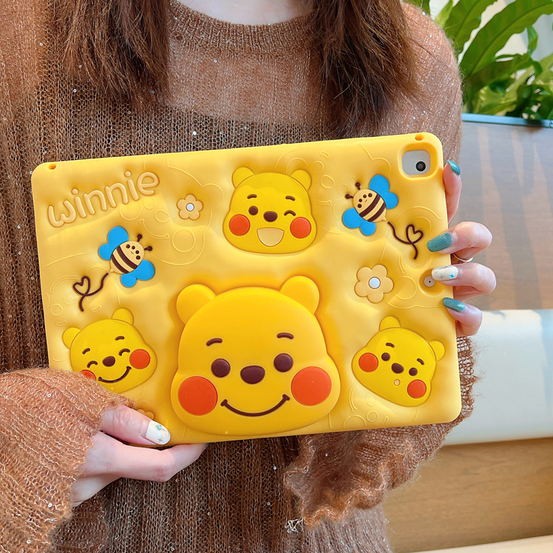 iPad平板保护套维尼熊伸缩支架