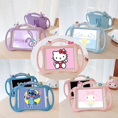 10.5 10.2寸5Air432平板mini7第10代2018卡通pro11 9.7全包硅胶软壳 9保护套2021新款 手柄手提儿童防摔iPad11