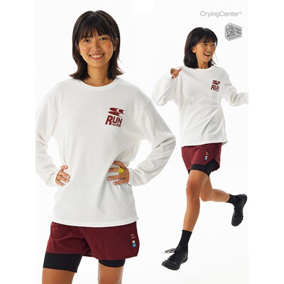 CryingCenterSports2025年秋速干华夫格马拉松跑步运动训练长袖