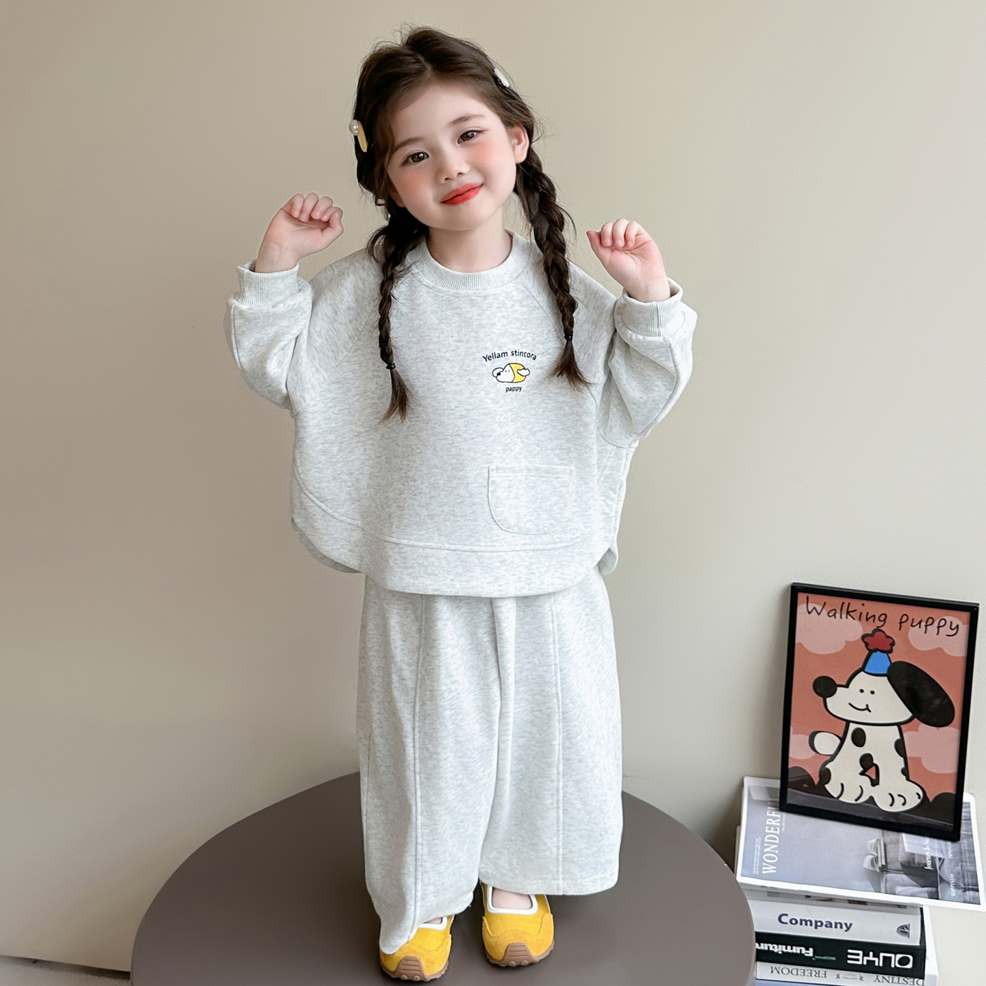 女童卫衣套装春季2026时髦洋气女孩春装宽松儿童休闲运动韩版穿搭,童装/婴儿装/亲子装,套装,淘宝优惠券,粉丝福利购,淘宝优惠卷