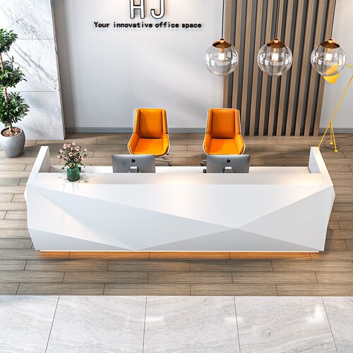 新品Cashieer Desk paint reception desk simple modern company