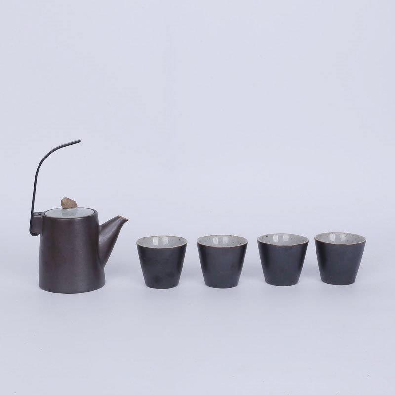 新中式客厅茶几创意茶具套装摆件个性陶瓷茶壶样板房禅意软装饰品