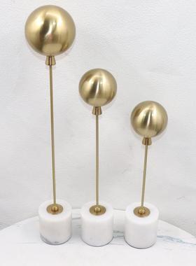 餐厅欧式浪漫轻奢原创大理石高端卧室客厅创意装饰摆件家居饰品