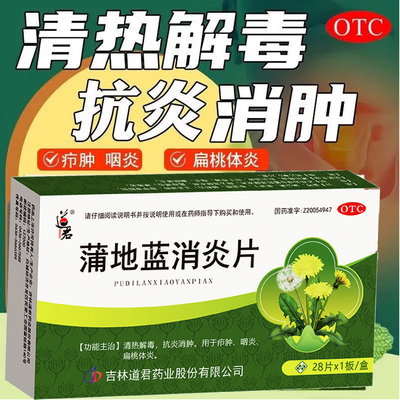道君蒲地蓝消炎片0.25g*28片*1板