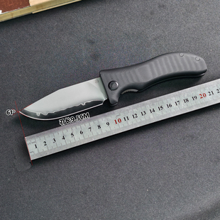 北山物志幸运狗李威廉合作款 隐藏鱼鳍疯狗折刀SLD三枚夹钢G10手柄