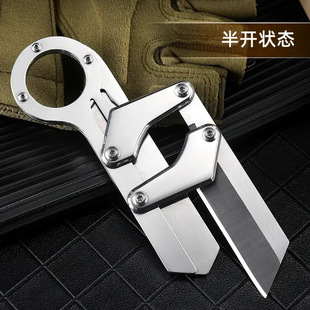 多功能刀推动不锈钢加厚户外机械折叠锋钢水果刀专用可折叠便携