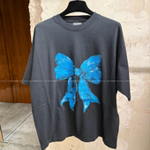 VANA ILUSION 印花水洗黑短袖 「26SS蝴蝶系列」 男女T恤情侣款 潮