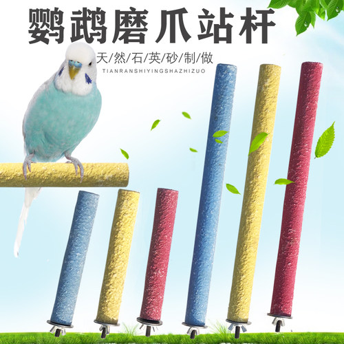 磨砂棒站杠鸟用品花椒木