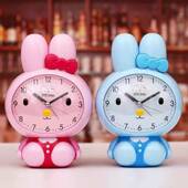 儿童可爱卡通语音会说话闹表创意夜光静音床头学生音乐贪睡小闹钟