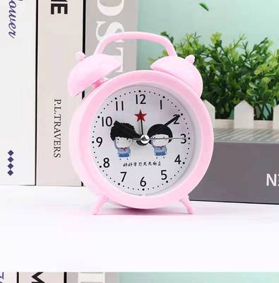 闹钟学生创意床头简约儿童卡通时尚闹表学习礼品钟表卧室起床摆件