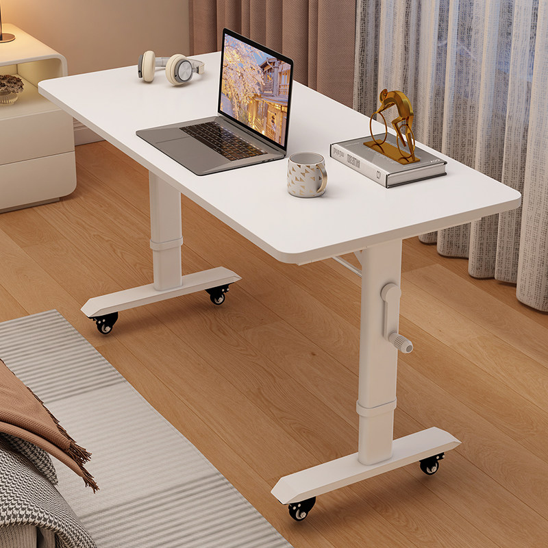 学习桌书桌带轮可移动手摇升降桌电脑桌卧室床边办公桌家用定制,住宅家具,电脑桌,淘宝优惠券,粉丝福利购,淘宝优惠卷