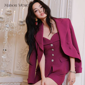 女装 Maison 小香风三件套外套吊带短裤 套装 Wester2025春季 新款