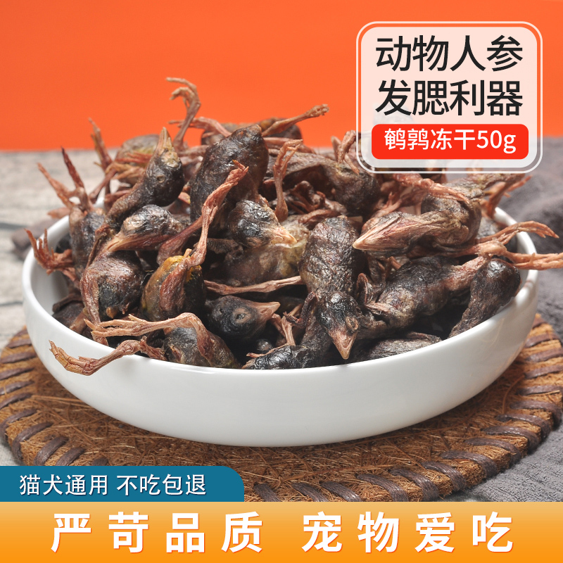 冠本鹌鹑冻干猫零食营养增肥补钙