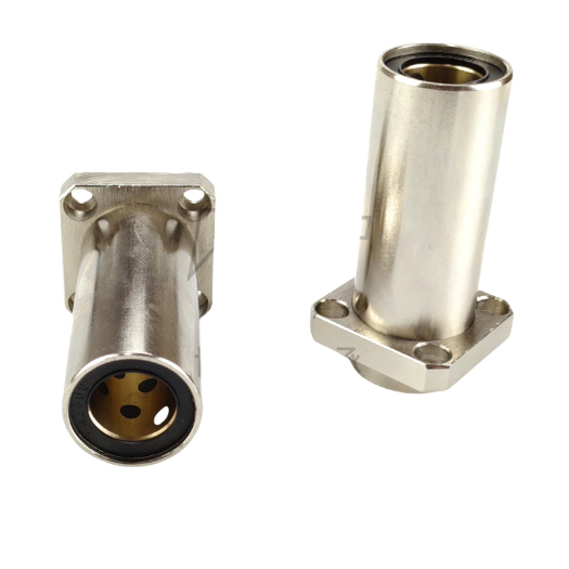 外钢内铜石墨铜套导向方法兰LMKP10 12L 16 20LUU无油衬套MFIKW25