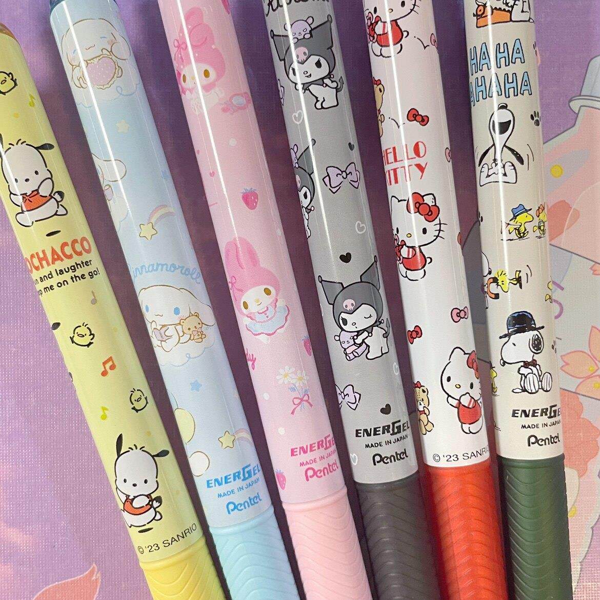 颜值高又好写的笔超好用的中性笔顺滑速干黑色日本速干中性笔库洛米美乐蒂限量黑笔