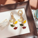 飘落 饰 银杏叶手作简约钥匙扣女生闺蜜包包挂件AirPods拉链扣装