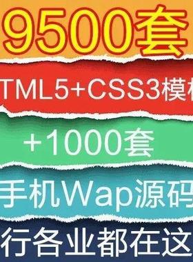 HTML5+CSS3网页设计源代码H5响应式国外前端模板手机商城建设