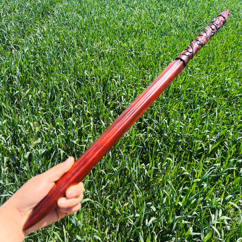 紫檀木亢龍锏實木太極棍