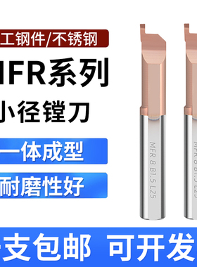 MFR小孔径端面镗刀数控刀杆MFL端面槽刀整体硬质合金钨钢车床刀具