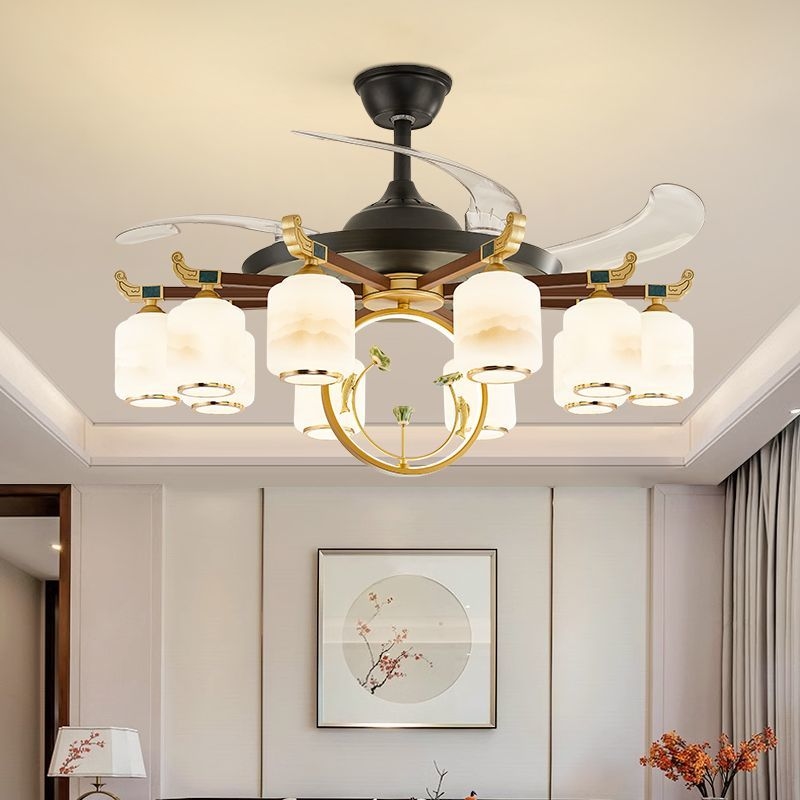 客厅风扇灯隐形吊扇灯2025新款家