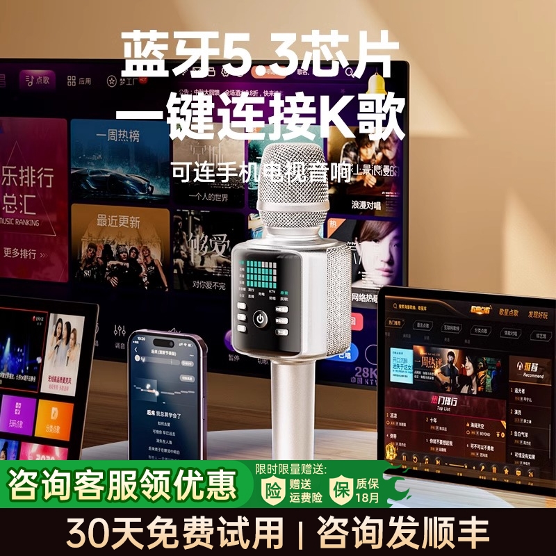 补贴10%金运H9Pro话筒音响一体麦