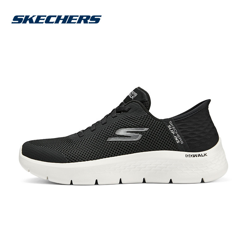 SKECHERS|（新款）2025春女休闲鞋 124836-BKW,运动鞋new,运动休闲鞋,淘宝优惠券,粉丝福利购,淘宝优惠卷