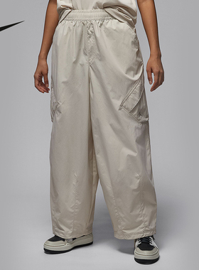 Nike耐克女裤25夏新款伞兵裤宽松拒水梭织工装运动长裤HM6145-104