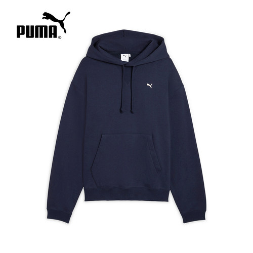 PUMA彪马春季新款男保暖加绒加厚宽松针织休闲运动卫衣634732-06